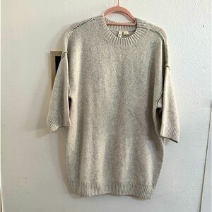 NWOT Moth Anthropologie Short Sleeve Knit Sweater Wool Blend Small